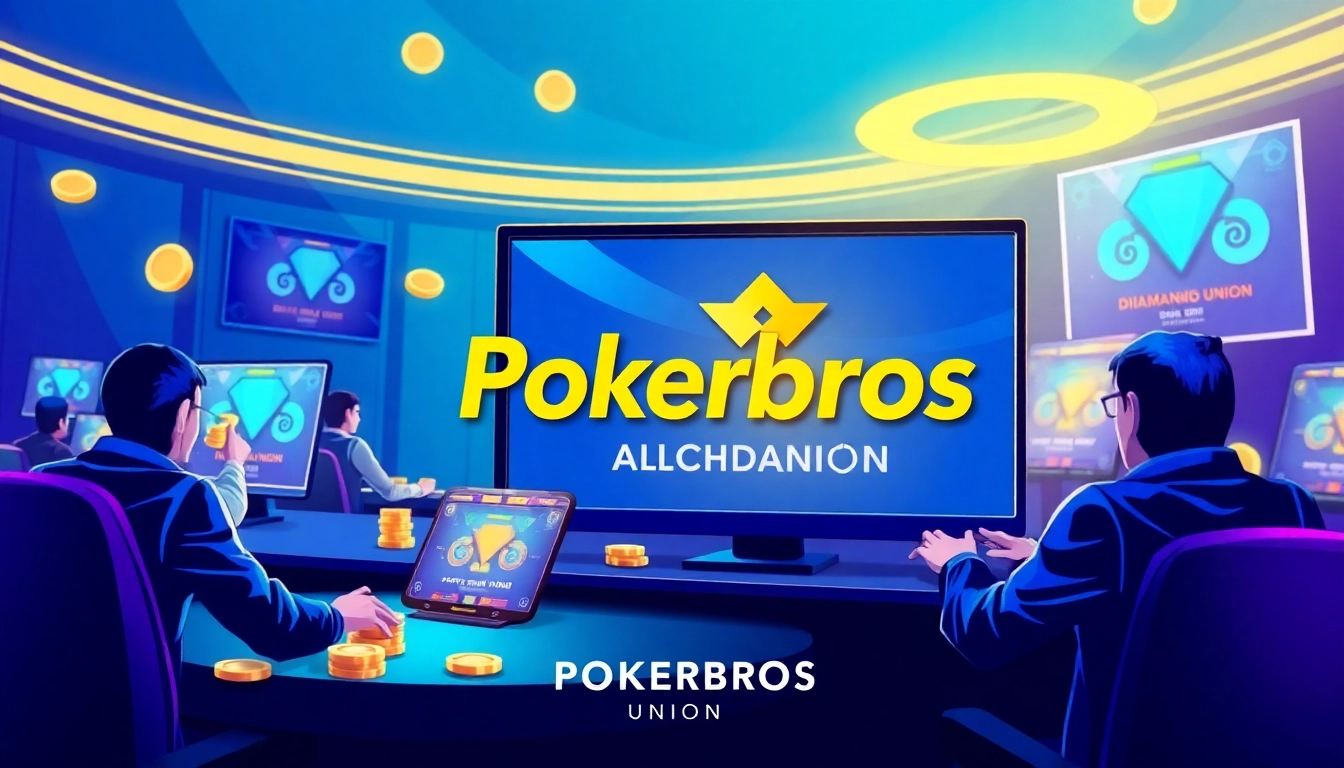 Pokerbros Diamond Union online poker club with active players and vibrant gaming environment.