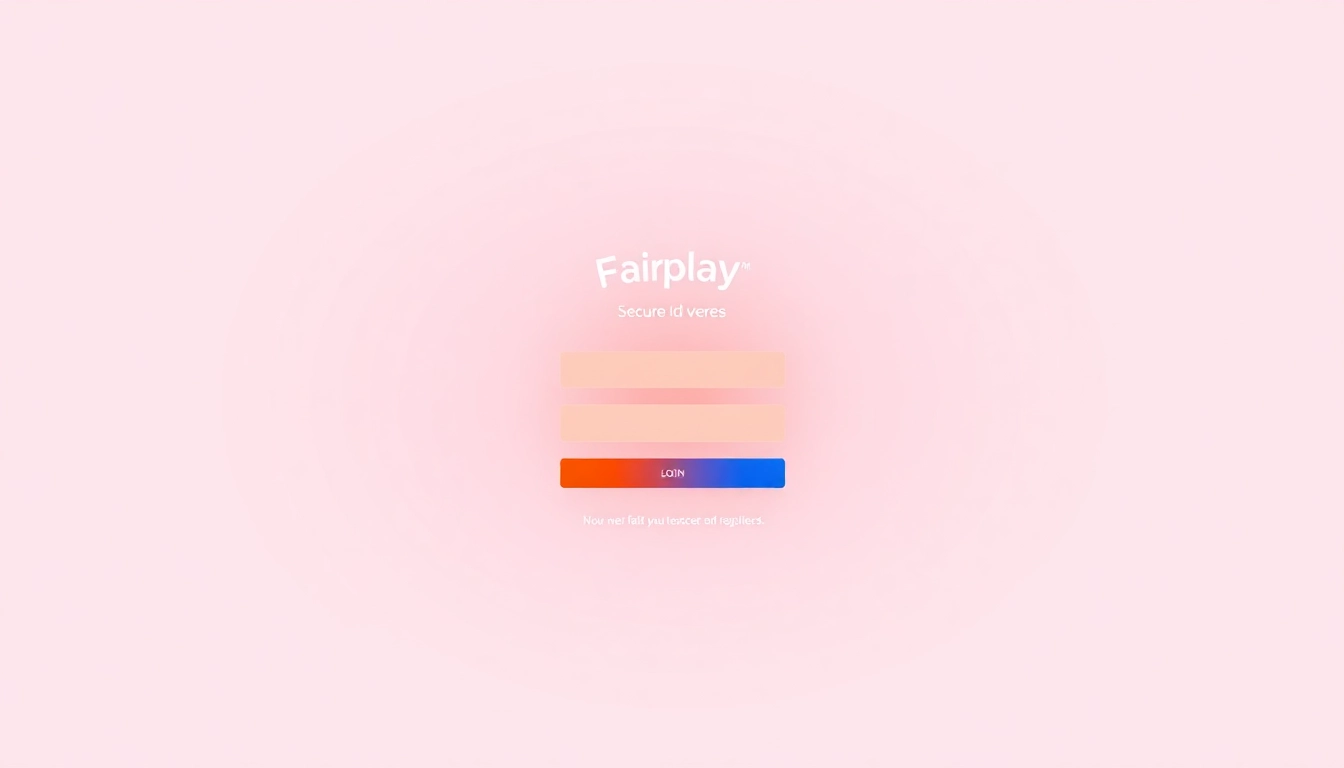 Secure Fairplay Id login interface demonstrating easy access and user-friendly design for online betting in India.