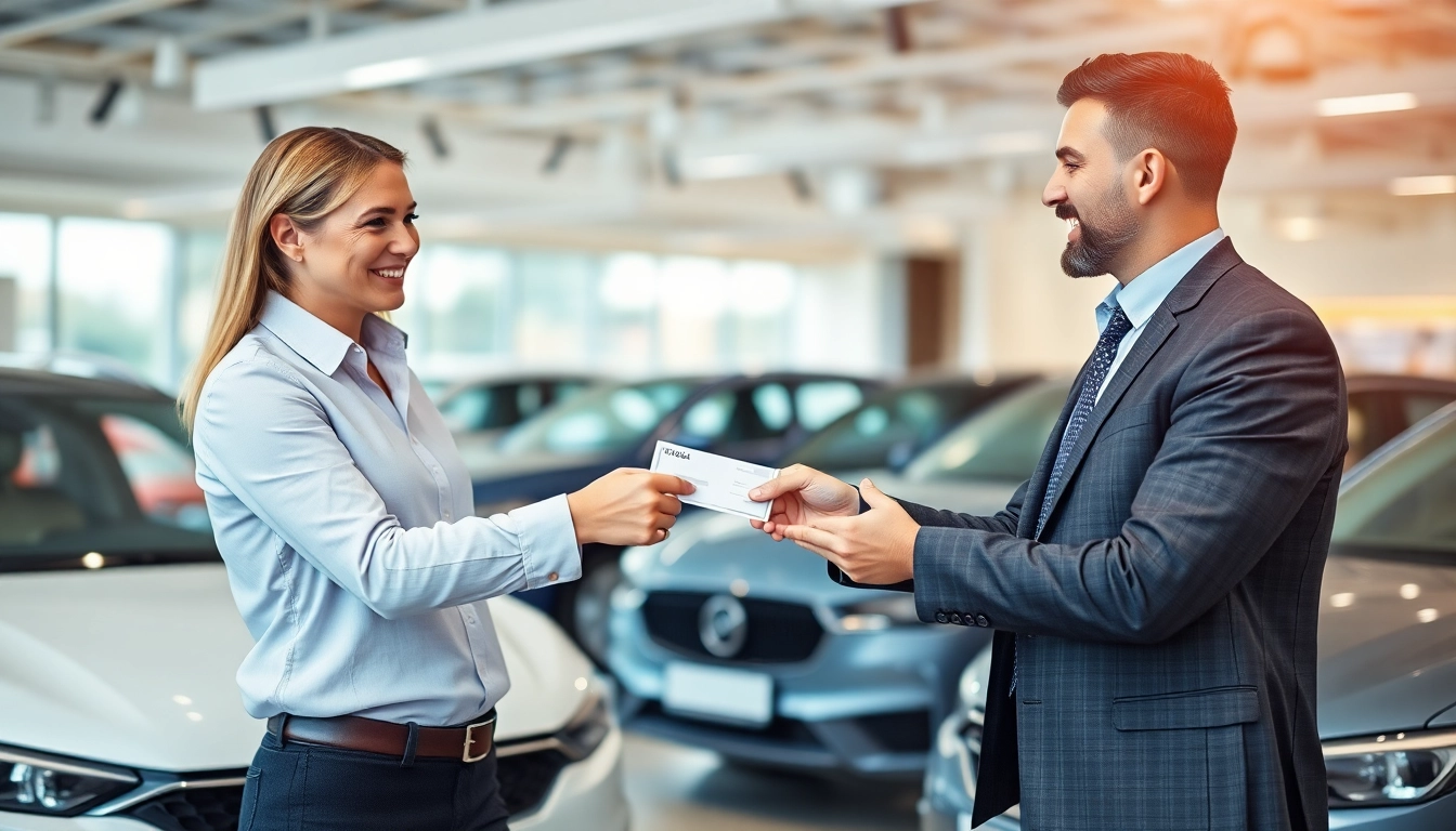 Professional team offering compro auto in contanti service to car owners in a trusted setting,